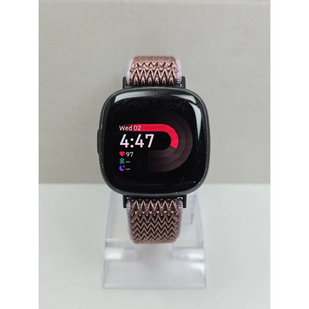 Fitbit Versa 4 GPS Smartwatch Heart Rate Sleep Activity Tracker NFC - No Charger